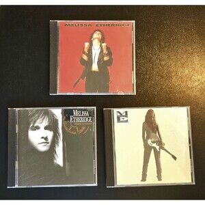 Melissa Etheridge CD Lot of 3 Cassettes Self-Titled Never Enough Brave and Crazy